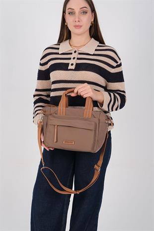 1230 Kadın El Çantası  Kahve-Taba