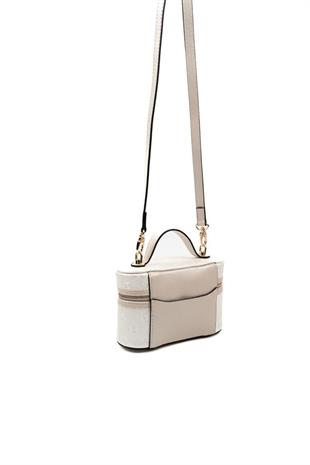 Silver & Polo SP1195 Kadın El Çantası Logolu Sedef-S.Bej