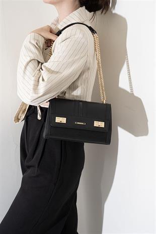 Silver & Polo SP1139 Kadın Çapraz Çanta Düz Siyah