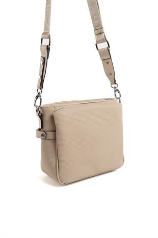 Silver & Polo Kum Bej SP884 Kadın Çapraz Çanta