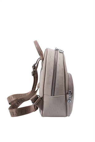 Silver & Polo SP945 Kadın Sırt Çantası Fashion Bej-Latte