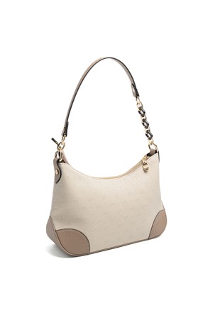 Silver Polo SP1277 Kadın Omuz Çantası Fashion Bej-Latte