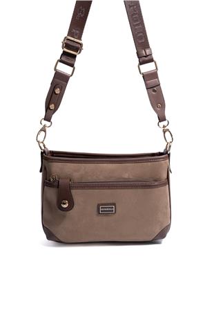Silver & Polo SP1160 Kadın Çapraz Çanta Süet Vizon-Kahve
