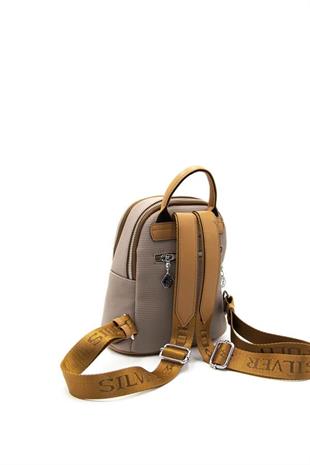 Silver & Polo SP983 Kadın Sırt Çantası Petek Kum-A.Taba