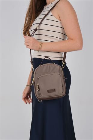 1220 Kadın Çapraz Çanta  Kum-Kahve