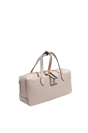 Silver & Polo SP1276 Kadın El Çantası Logolu Nut-S.Nut