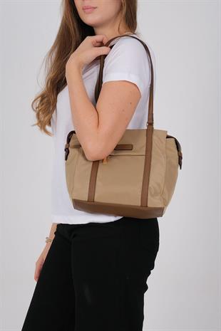 1215 Kadın Omuz Çantası  Vizon-Camel