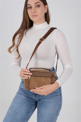 1222 Kadın Çapraz Çanta  Tütün-Kahve