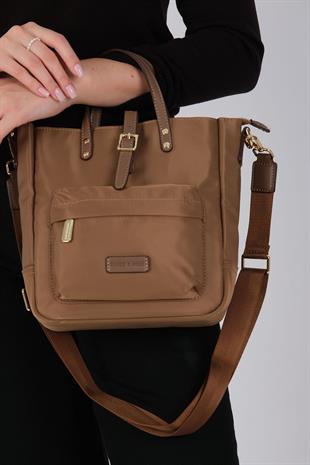 1218 Kadın El Çantası  Tütün-Kahve