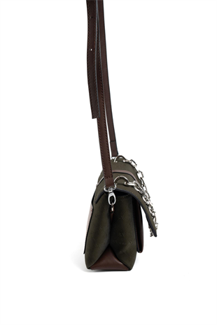 Silver & Polo SP1148 Kadın Çapraz Çanta Fashion Haki-Kahve