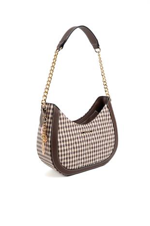Silver & Polo Kahve Sarı - Kahve SP1168 Kadın Omuz Çantası