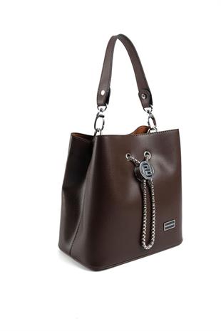 Silver & Polo SP967 Kadın Çapraz Çanta Düz Kahve