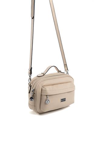 Silver & Polo Kum Bej SP1186 Kadın Çapraz Çanta