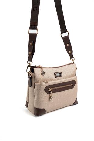 Silver & Polo Nut - Kahve SP1110 Kadın Çapraz Çanta