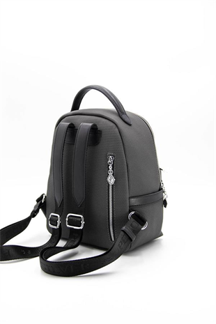 Silver & Polo SP1061 Kadın Sırt Çantası Petek Antrasit-Siyah