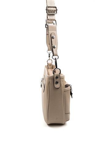 Silver & Polo SP1160 Kadın Çapraz Çanta Petek Bej-A.Taba