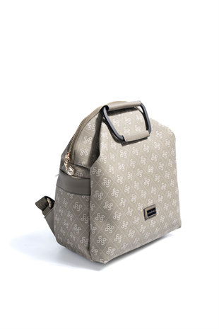 Silver & Polo SP771 Kadın Sırt Çantası Monogram Y.Yeşil