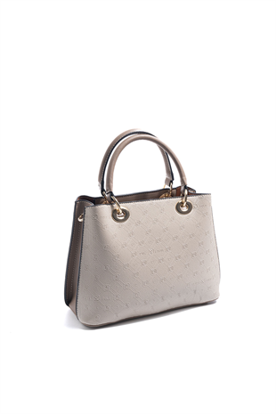 Silver & Polo SP1272 Kadın El Çantası Fashion Bej-Latte
