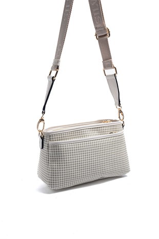 Silver & Polo SP1184 Kadın Çapraz Çanta King Desen Yeşil-Kemik