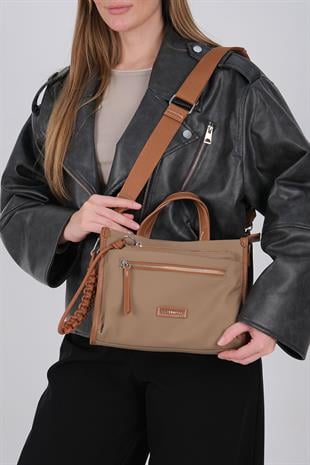 1228 Kadın El Çantası  Vizon-Taba