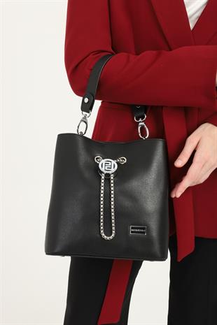 Silver & Polo Siyah - Siyah SP967 Kadın Çapraz Çanta