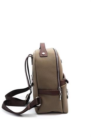 Silver & Polo SP1061 Kadın Sırt Çantası Petek L.Haki-Kahve