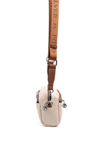 Silver & Polo Bej - Taba SP1142 Kadın Çapraz Çanta