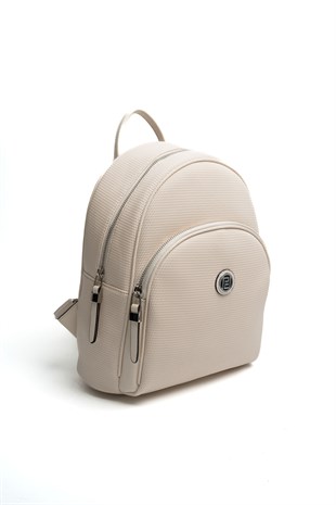 Silver & Polo SP1062 Kadın Sırt Çantası Petek Krem-Bej