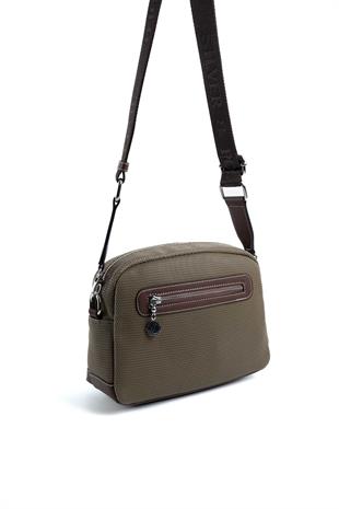 Silver & Polo L.Haki - Kahve SP1201 Kadın Çapraz Çanta
