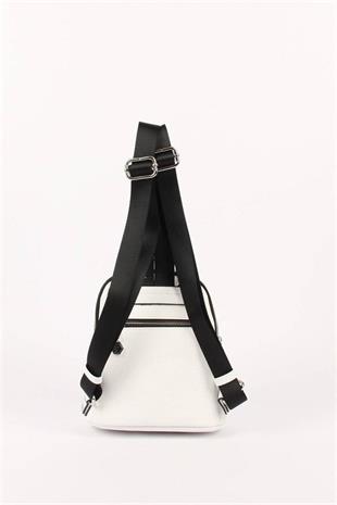 Silver & Polo SP983 Kadın Sırt Çantası Petek Beyaz