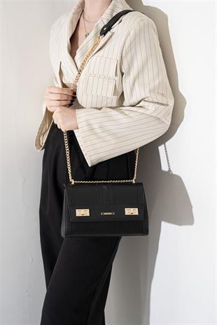 Silver & Polo SP1139 Kadın Çapraz Çanta Düz Siyah