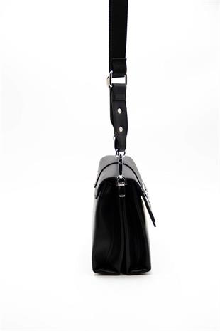 Silver & Polo SP1009 Kadın Çapraz Çanta Düz Siyah