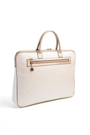 Silver & Polo SP1175 Kadın Laptop & Evrak Çantası Logolu Sedef-S.Nut