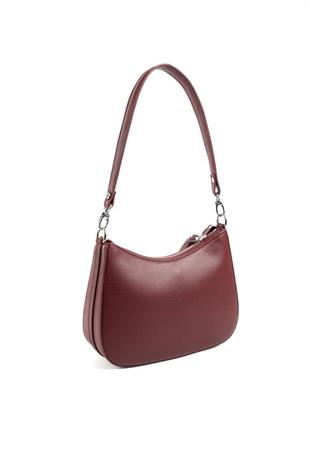 Silver & Polo SP1259 Kadın Omuz Çantası Düz Bordo