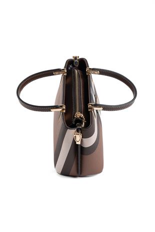 Silver & Polo Koyu Kahve SP987 Kadın El Çantası