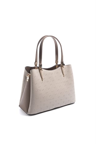 Silver & Polo SP1205 Kadın El Çantası Fashion Bej-Latte