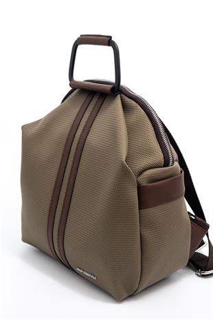 Silver & Polo SP771 Kadın Sırt Çantası Petek L.Haki-Kahve