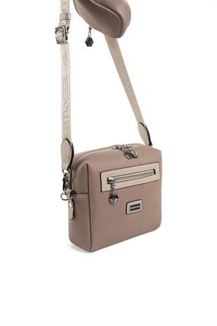 Silver & Polo SP1038 Kadın Çapraz Çanta Petek Kum