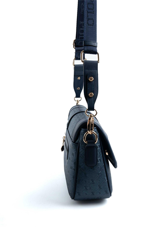 Silver & Polo SP1182 Kadın Çapraz Çanta Logolu Lacivert