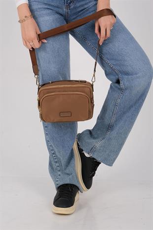 1221 Kadın Çapraz Çanta  Tütün-Kahve