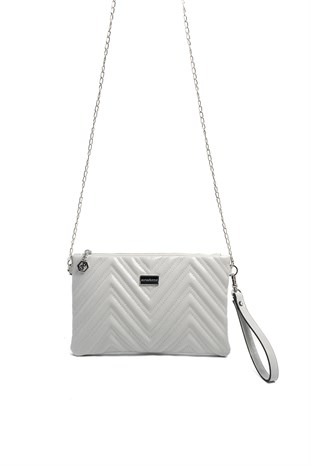 Silver & Polo SP1250 Kadın Portföy & Clutch Crash Gri-Gri