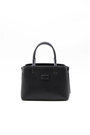 Silver & Polo SP987 Kadın El Çantası Düz Siyah