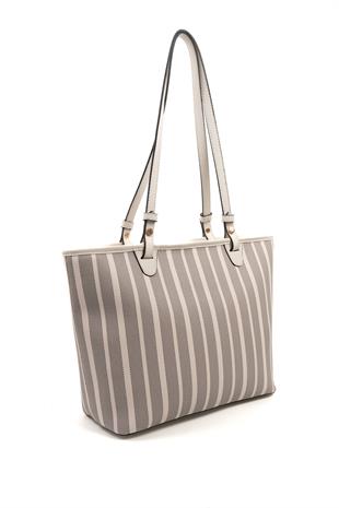 Silver & Polo Antrasit - Kemik SP1204 Kadın Omuz Çantası