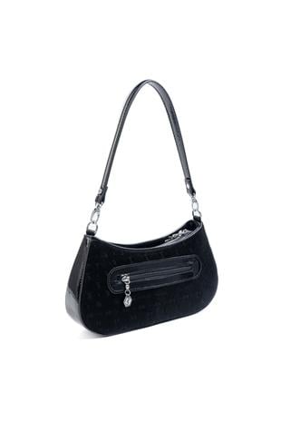 Silver Polo SP1251 Kadın Omuz Çantası Fashion Siyah-Rugan Siyah