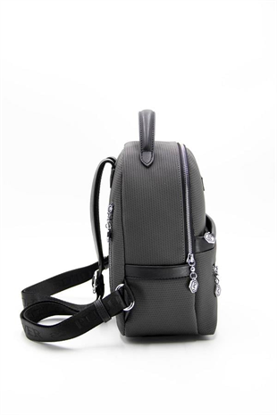 Silver & Polo SP1061 Kadın Sırt Çantası Petek Antrasit-Siyah