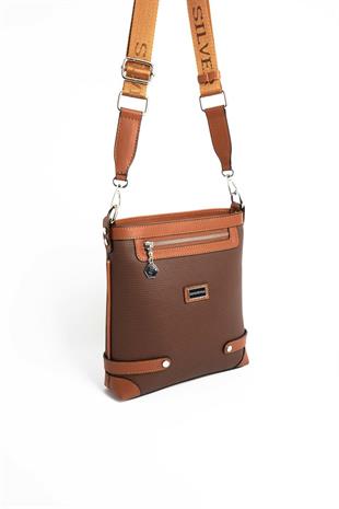 Silver & Polo SP1120 Kadın Çapraz Çanta Petek Kahve-Taba