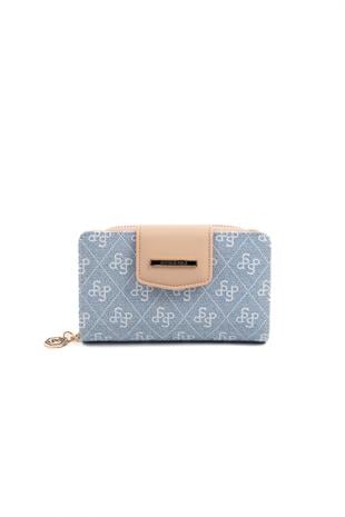 Silver & Polo Mavi - Ten SP1202 Kadın Cüzdan & Kartlık