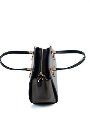 Silver & Polo Haki - Siyah SP1136 Kadın El Çantası