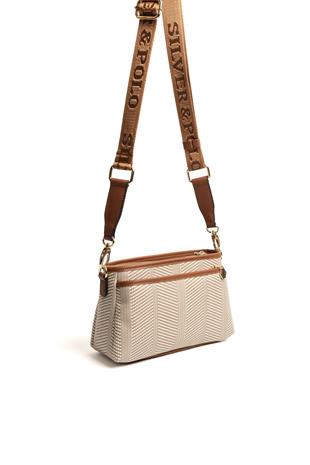 Silver & Polo Bej - Taba SP1184 Kadın Çapraz Çanta