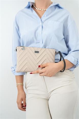 Silver & Polo SP1250 Kadın Portföy & Clutch King Desen A.Vizon